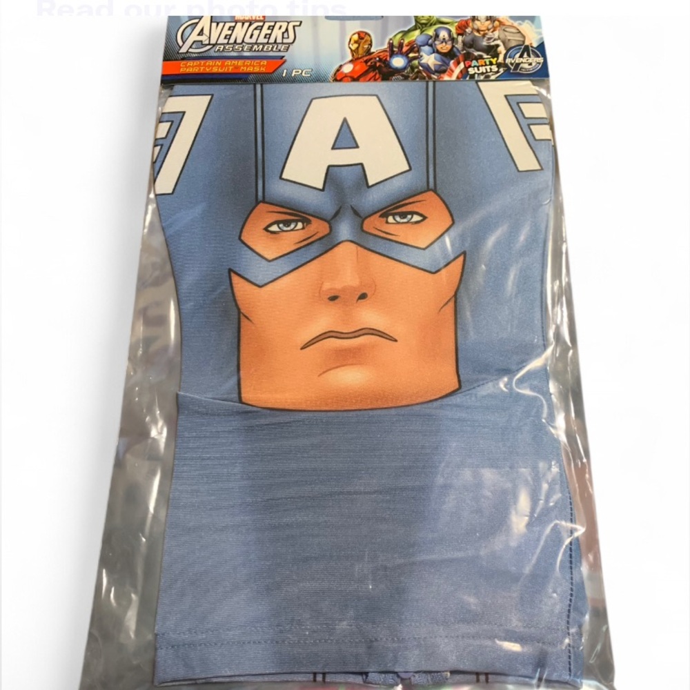 Captain America Partysuit Mask Marvel Avengers Assemble Halloween Costume K368